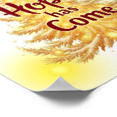 Hoop komt met kerstmuurkunst poster (Hoek)