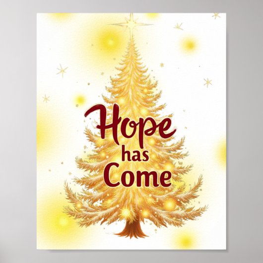 Hoop komt met kerstmuurkunst poster (Voorkant)