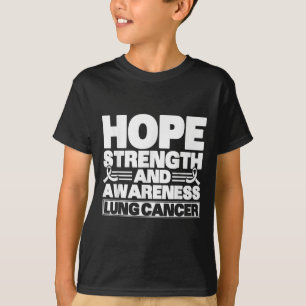 Hoop Kracht en Bewustzijn Longkanker Bewustzijn T-shirt
