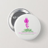 Hoop laten groeien ronde button 5,7 cm (Voorkant /achterkant)