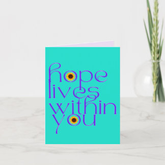 Hoop Leeft Binnen In Jou Kaart