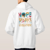 Hoop leidt tot revoluties. hoodie (Achterkant)