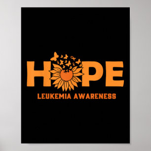 Hoop Leukemie Bewustzijn Leukemie Kanker Motivatie Poster