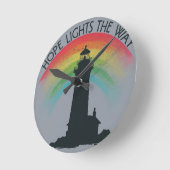 Hoop licht de weg wandklok unieke wandklok (Hoek)