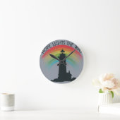 Hoop licht de weg wandklok unieke wandklok (Huis)