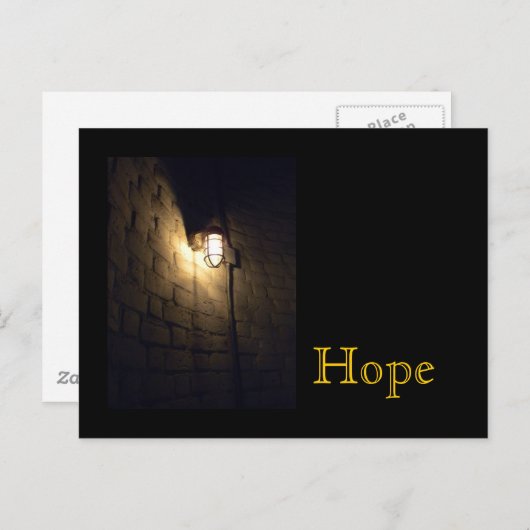 Hoop: Licht in de duisternis Briefkaart (Voorkant / Achterkant)