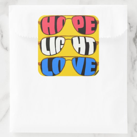 Hoop Licht Liefde Biden Sticker (Tas)