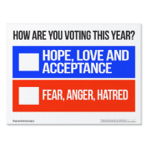 HOOP, LIEFDE & ACCEPTATIE vs ANGST, WOEDE EN HAAT