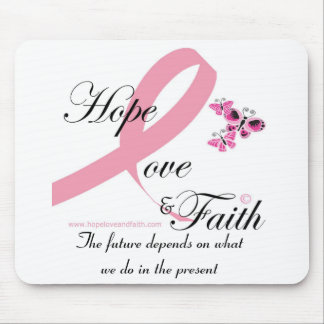 Hoop liefde en geloof mousepad muismat