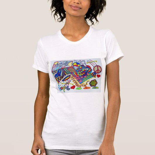 HOOP LIEFDE EN VREDE T-SHIRT (Voorkant)