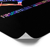 Hoop Liefde Fibromyalgie Bewustzijn 2 Poster (Hoek)