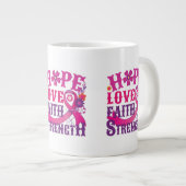 Hoop-Liefde-Geloof-Sterkte Grote Koffiekop (Voorkant rechts)