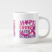 Hoop-Liefde-Geloof-Sterkte Grote Koffiekop (Rechts)