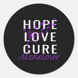 Hoop Liefde Genees Heimerheimer Ziekte Bewustzijn  Ronde Sticker