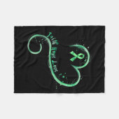 Hoop Liefde Groen Lint Geestelijke Gezondheid Bewu Fleece Deken (Voorkant (Horizontaal))