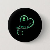 Hoop Liefde Groen Lint Geestelijke Gezondheid Bewu Ronde Button 5,7 Cm (Voorkant)