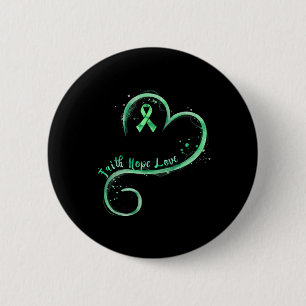 Hoop Liefde Groen Lint Geestelijke Gezondheid Bewu Ronde Button 5,7 Cm