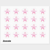 Hoop/Liefde/Moed Borstkanker Ribbon Stickers (Vel)
