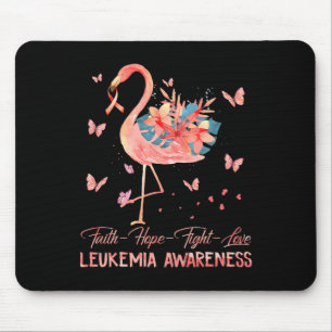 Hoop Liefde Roze Flamingo Borstkanker Leukemiebewu Muismat