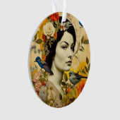 Hoop, Liefde, Schoonheid, Droom Vintage Dame Ornament (voorkant)