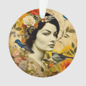 Hoop, Liefde, Schoonheid, Droom Vintage Dame Ornament (voorkant)