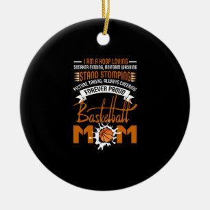 Hoop liefhebbend zoekmachine Uniform Basketball Ma Keramisch Ornament