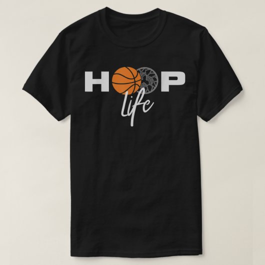 Hoop Life Basketball T Shirt (Design voorkant)