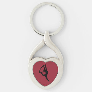 HOOP LOVE - AERIAL HOOP / LYRA Silhouette Key Ring Sleutelhanger