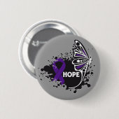 Hoop Lupus Vlinder Ronde Button 5,7 Cm (Voorkant /achterkant)