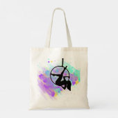 Hoop Lyra Dancer Aerislist pose in silhouette Tote Bag (Achterkant)