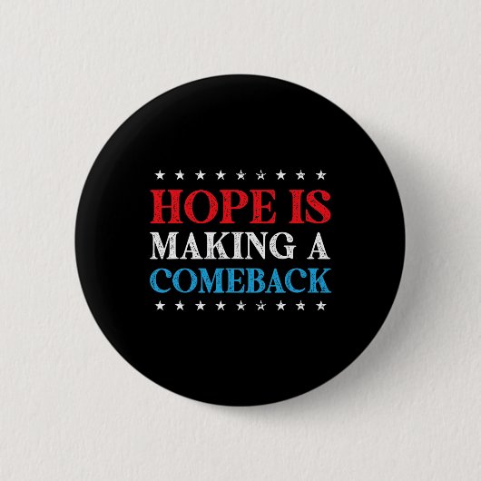 Hoop maakt comeback 2024 Kamala Ronde Button 5,7 Cm (Voorkant)