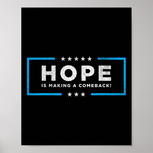 Hoop maakt comeback Kamala Harris Wheimer 20 Poster (Voorkant)
