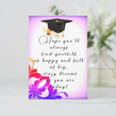 Hoop met Afstuderen Kaart (Staand voorkant)