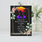 Hoop met Afstuderen Kaart (Staand voorkant)