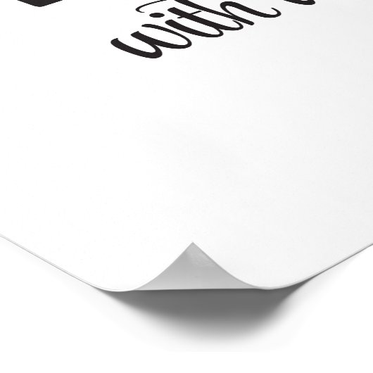 Hoop met al je hartkanker poster (Hoek)