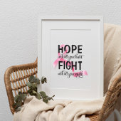 Hoop met al je hartkanker poster