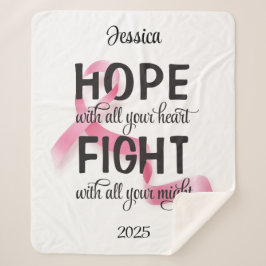 Hoop met heel je hart Chemo Sherpa Deken