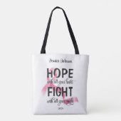 Hoop met heel je hart tote bag (Achterkant)