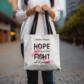 Hoop met heel je hart tote bag