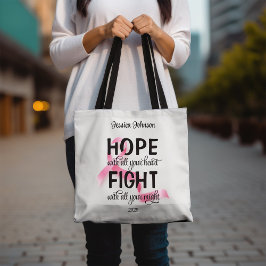 Hoop met heel je hart tote bag