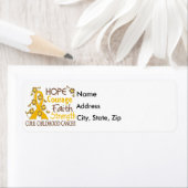 Hoop Moed Geloof Sterkte 3 Kindertijd Kanker Etiket (Insitu)