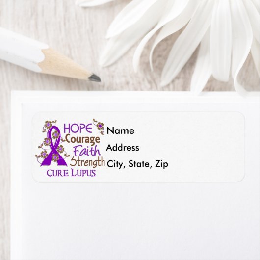 Hoop Moed Geloof Sterkte 3 Lupus Etiket (Insitu)