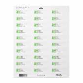 Hoop Moed Geloof Sterkte 3 Lymfoom Etiket (Full Sheet)