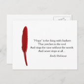 Hoop motivatie quote briefkaart (Voorkant / Achterkant)