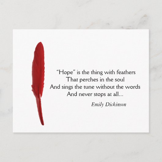 Hoop motivatie quote briefkaart (Voorkant)