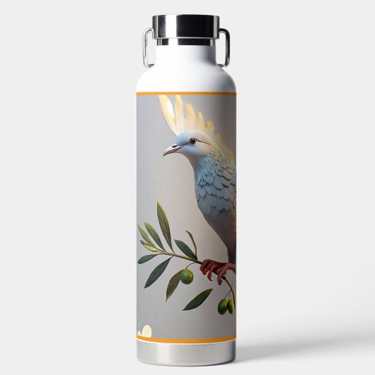 "Hoop neemt vlucht" Waterfles (Voorkant)