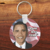 Hoop niet bang voor Obama Swag Sleutelhanger (Voorkant)