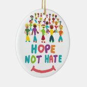 Hoop niet te haten keramisch ornament (Rechts)