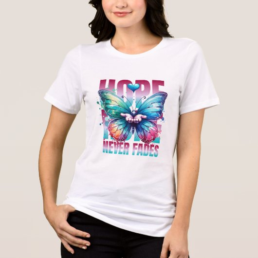 Hoop nooit vervaagt Tri-Blend shirt (Voorkant)