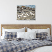 Hoop Oceanside Canvas Afdruk (Insitu (Slaapkamer))